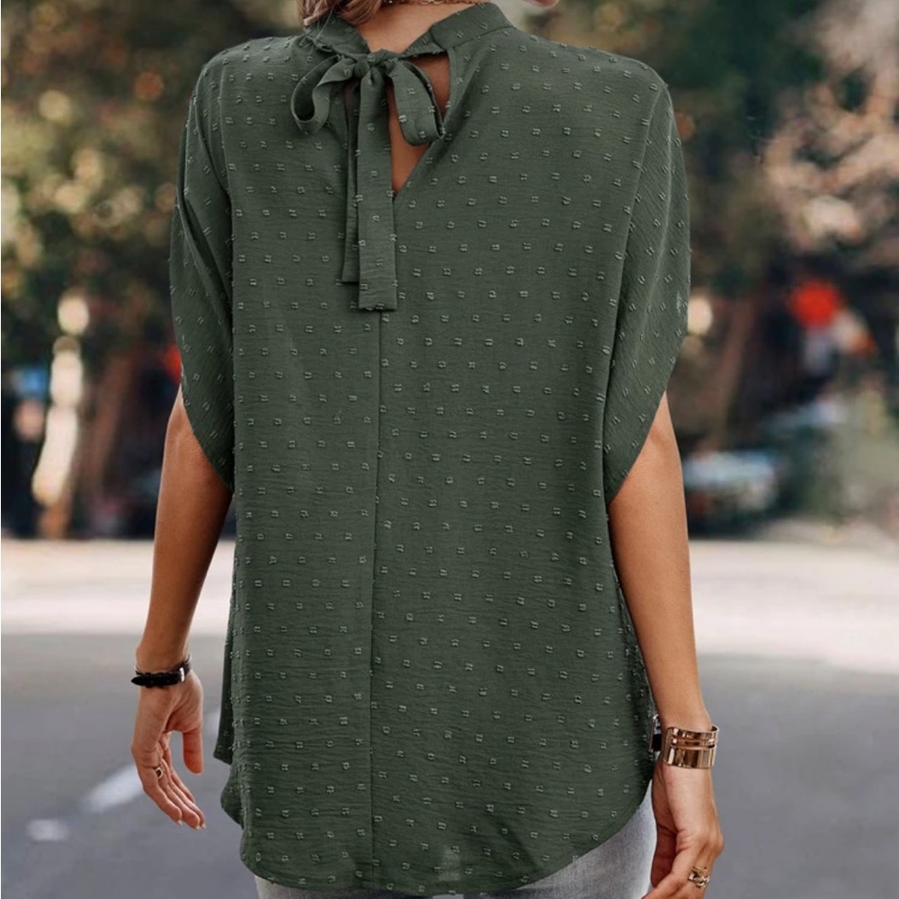 SHEIN Green Textured Top - Picture 2 of 2